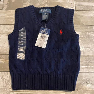 Polo ralph lauren infant blue argyle vest 9M